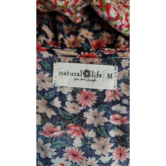 Natural Life Floral Tiered‎ Maxi Dress Cottagecore Bohemian Boho Casual Women - Picture 8 of 8